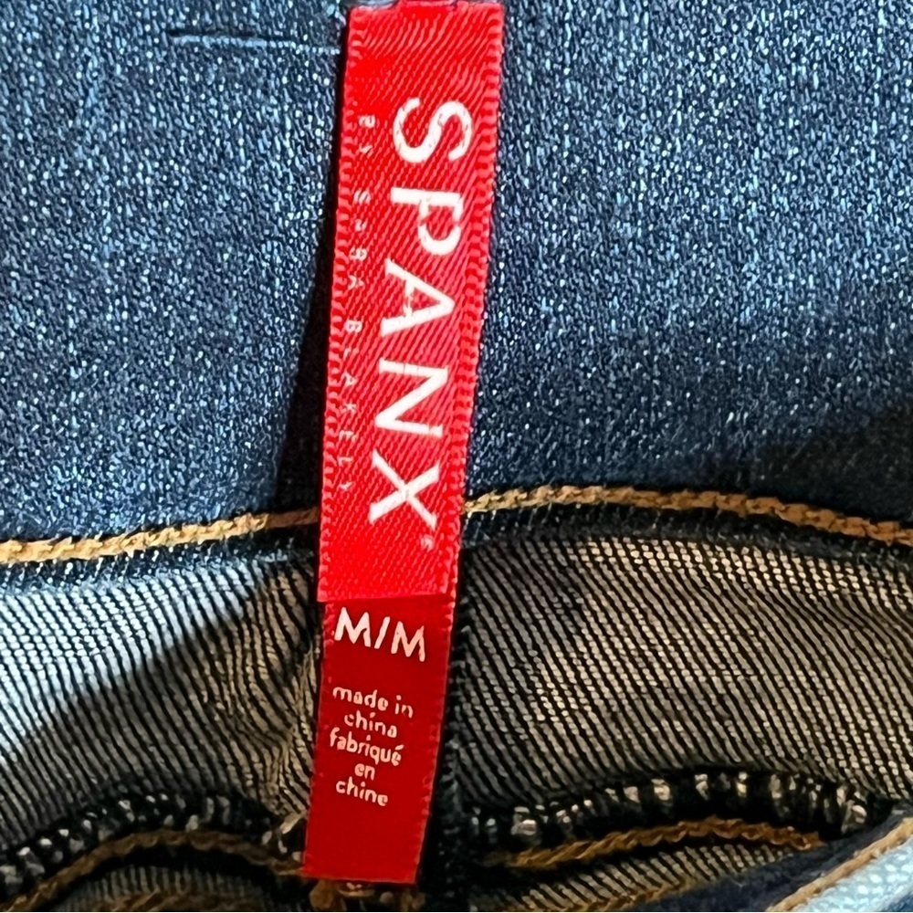 SPANX Distressed Ankle Skinny Jeans Size Medium - Picture 10 of 12